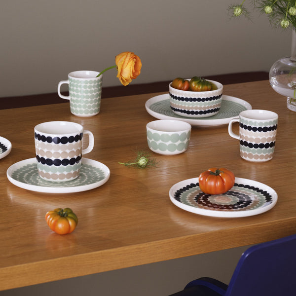 Marimekko SIIRTOLAPUUTARHA Plate 20cm Sage