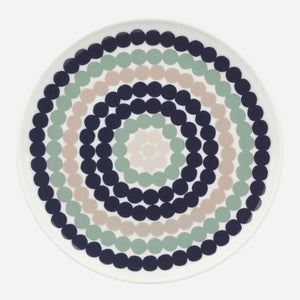 Marimekko SIIRTOLAPUUTARHA Plate 20cm Sage Multi