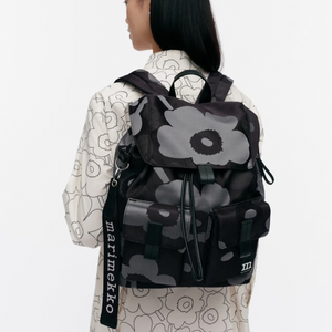 Marimekko Everything Backpack L Unikko dark grey