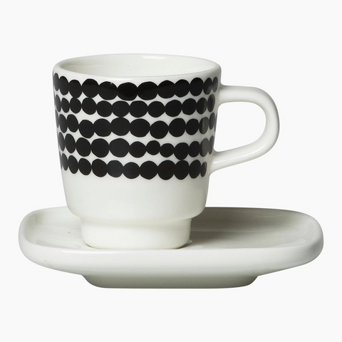 Marimekko Oiva / Siirtolapuutarha Espresso Cup And Plate