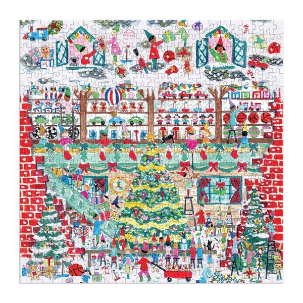 GALISON MICHAEL STORRINGS TOY WORKSHOP FOIL PUZZLE-500PC