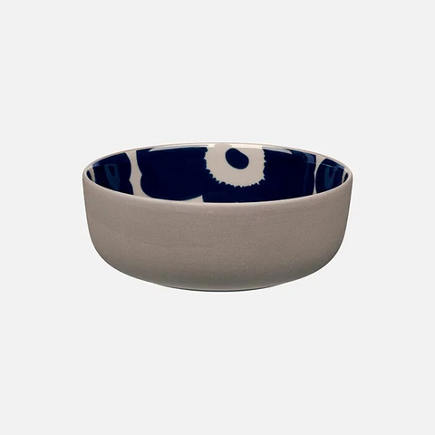 Marimekko Unikko Bowl 4 DL Brown & Dark Blue