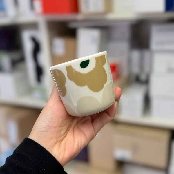 Marimekko Unikko Coffee Cup Without Handle 2DL 2pc Set sand beige