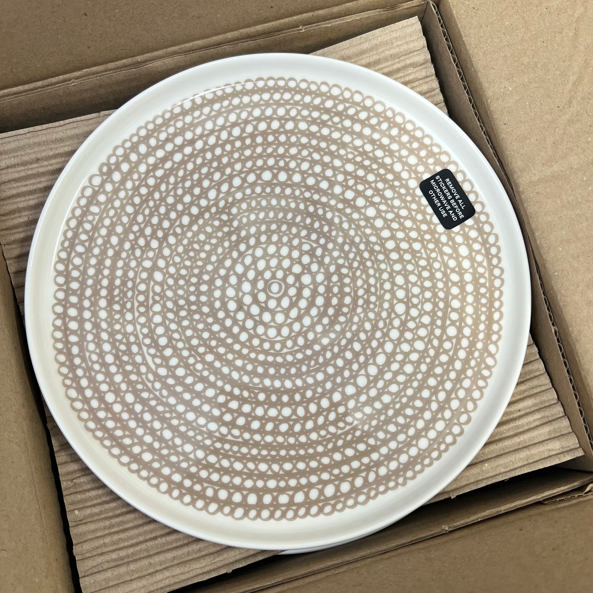 Marimekko Siirtolapuutarha Plate 20cm Beige