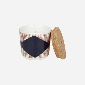 Marimekko Tomina Scented Candle（White & Dark Blue & Red）