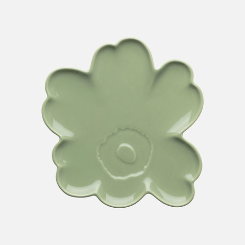 Marimekko Unikko Shape Plate 20cm Green
