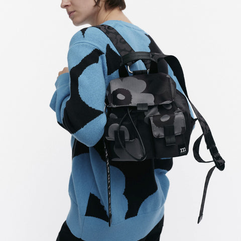 Marimekko Everything Backpack Small Unikko dark grey