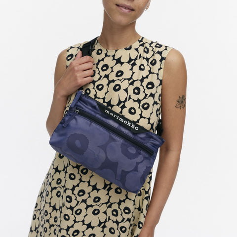 Marimekko Neat Crossbody Bag Unikko Small dark blue