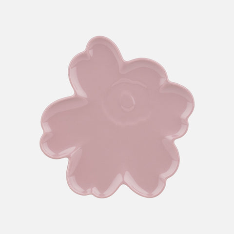 Marimekko Unikko Shape Plate 20cm Pink