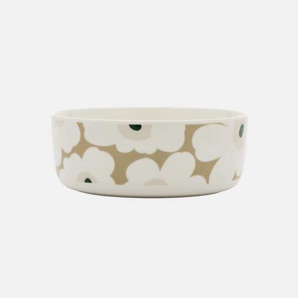 Marimekko Unikko Serving Bowl 1.5L beige green
