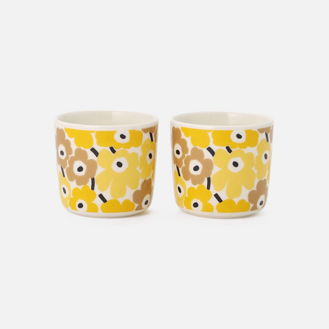 Marimekko Mini unikko Coffee Cup without Handle 2DL 2PC Set