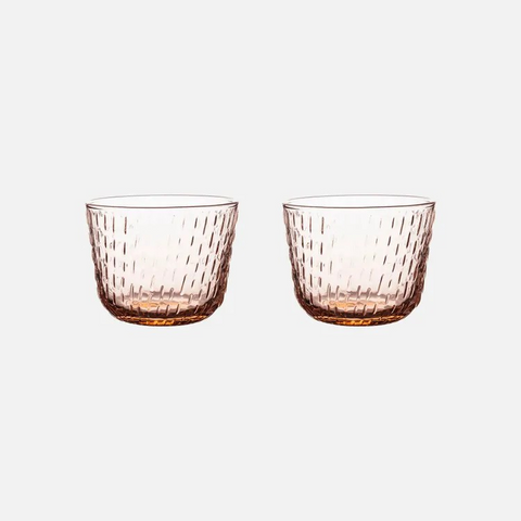 Marimekko Syksy Glass Tumbler 2pc Set Copper