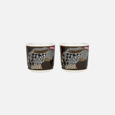 Marimekko Rusakko Coffee Cup 2DL Without Handle 2pc Set