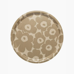 Marimekko Mini Unikko Tray 31cm beige