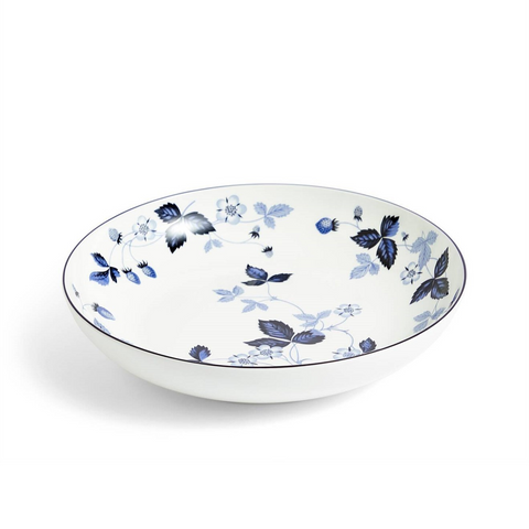 WEDGWOOD WILD STRAWBERRY INKY BLUE PASTA BOWL 24CM