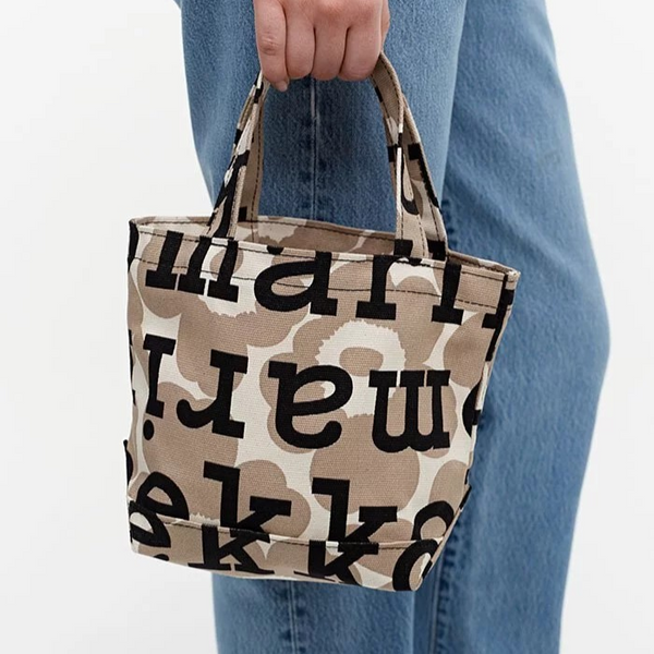 Marimekko Ahkera Unikko Logo Tote Bag