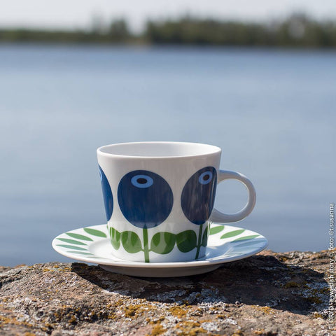 Floryd Blueberry Cup with saucer